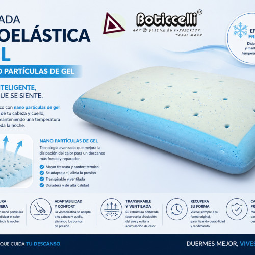 ALMOHADA VISCOELÁSTICA CON GEL