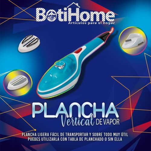 PLANCHA VERTICAL DUAL VAPOR 3 EN 1 BASE CERAMICA  BOTICCELLI