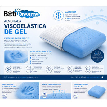 ALMOHADA VISCOELASTICA GEL 60X40