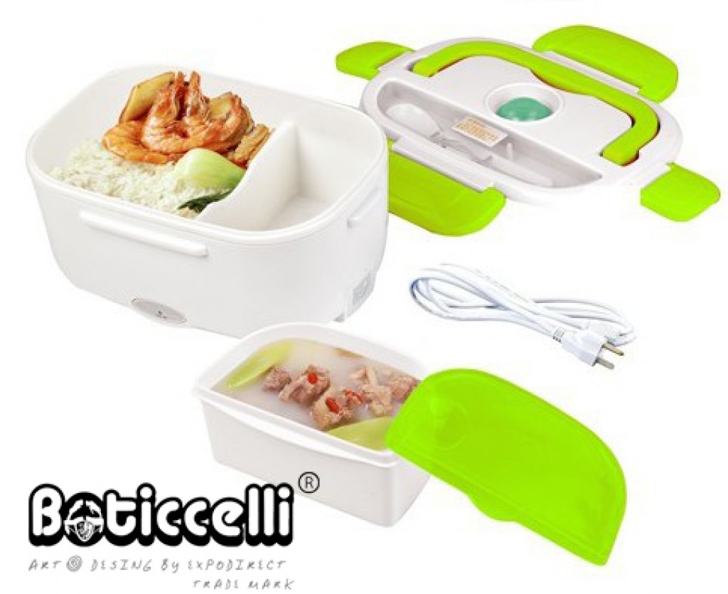 Planchas Del Pelo Fiambrera Eléctrica TRAVELISIMO 1.5L - Calienta Comida 12V /24V/220V - Acero Inoxidable 80W Fiambrera Acero Inoxidable 1 5L - Foto 4